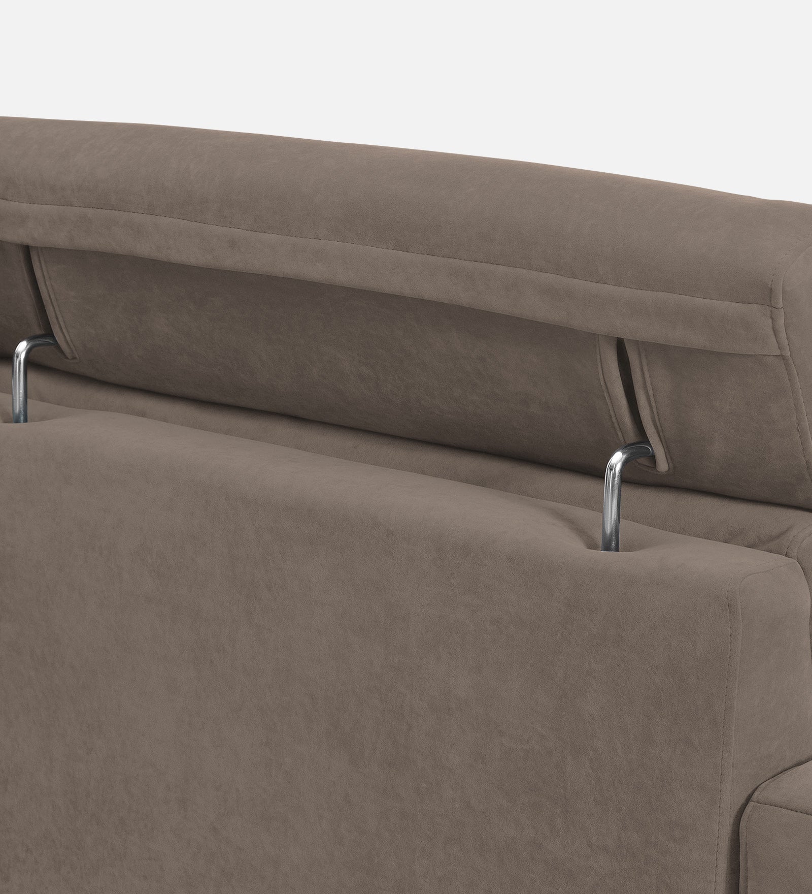 Hiro Fabric 1 Seater Sofa In  Rock Beige Colour - Febonic Living