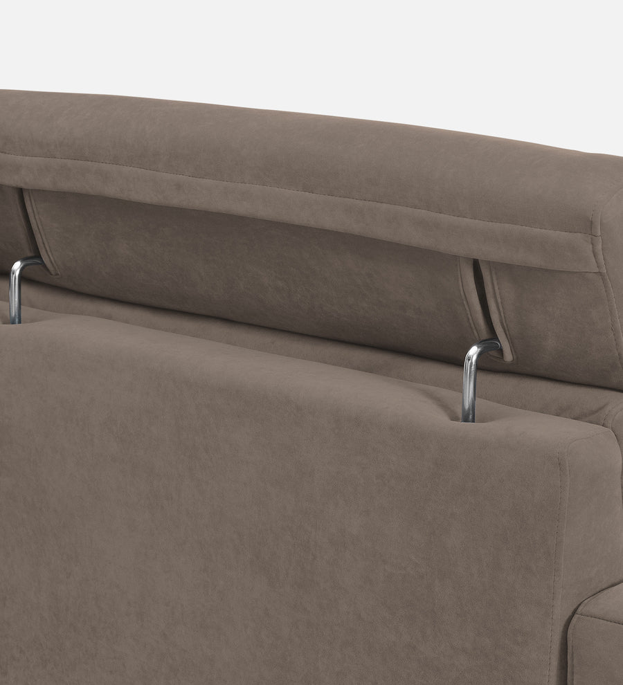 Hiro Fabric 1 Seater Sofa In Rock Beige Colour - Febonic Living