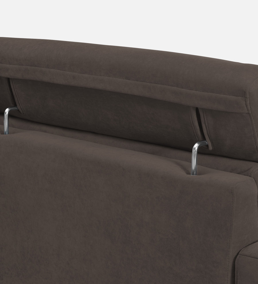 Hiro Fabric 1 Seater Sofa In Lito Brown Colour - Febonic Living