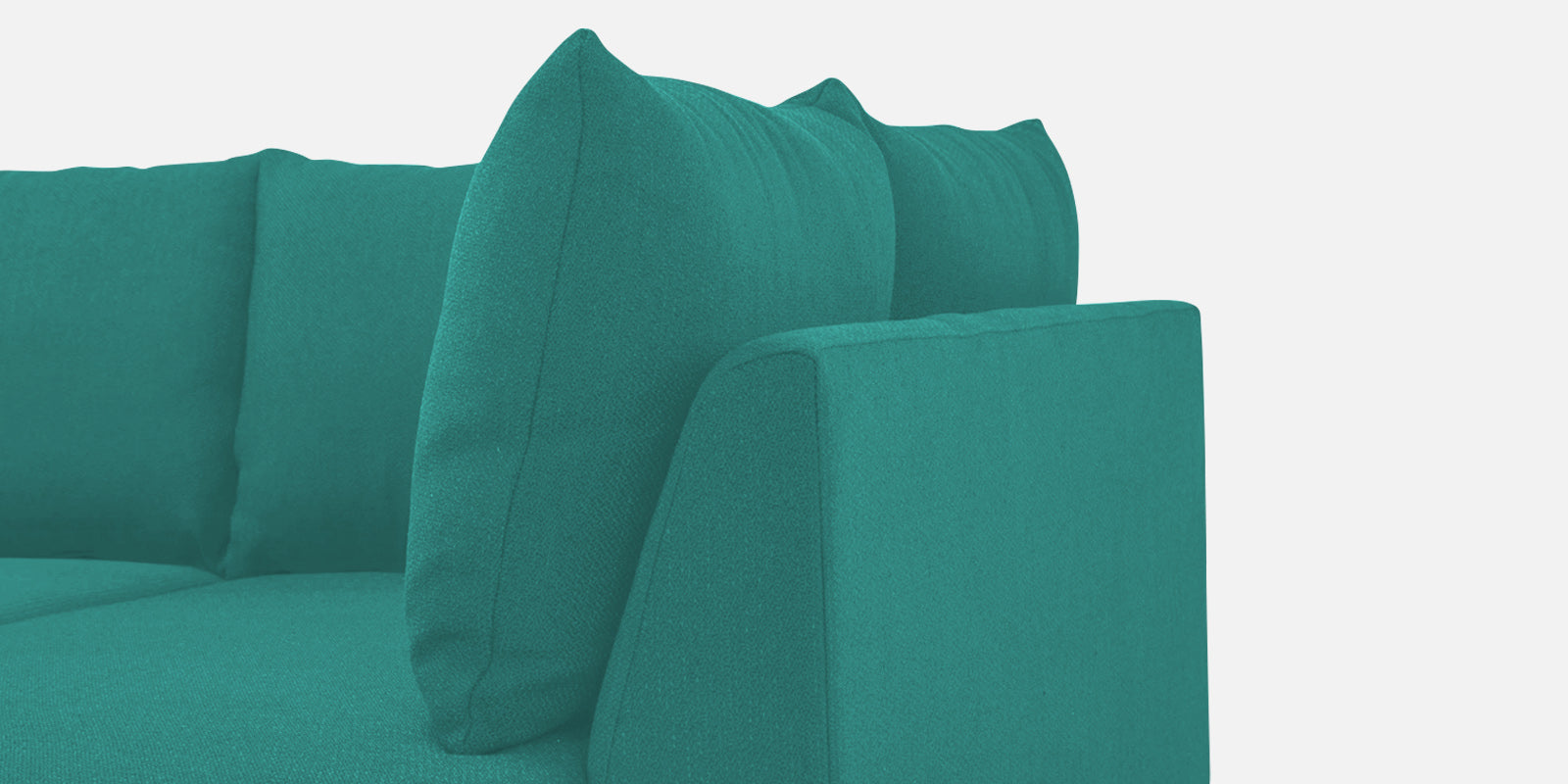 Ira Fabric LHS 6 Seater Sofa Cum Bed In Sea Green Colour