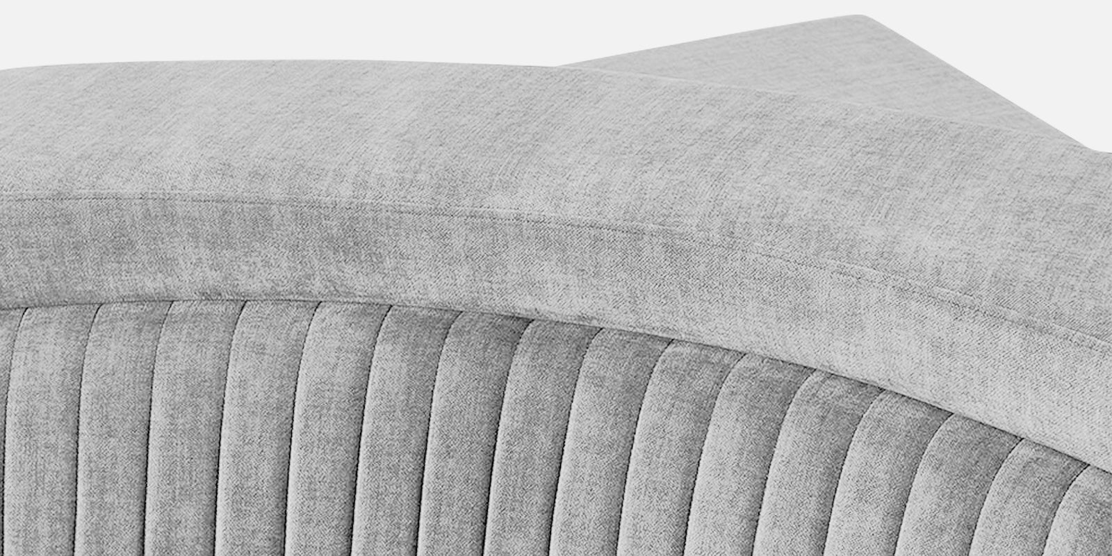 Draco Fabric 6 Seater Corner Sofa In Lit Grey Colour