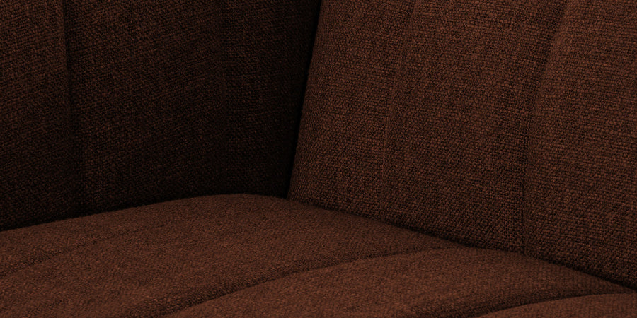 Lara Fabric 2 Seater Sofa In Coffee Brown Colour - Febonic Living