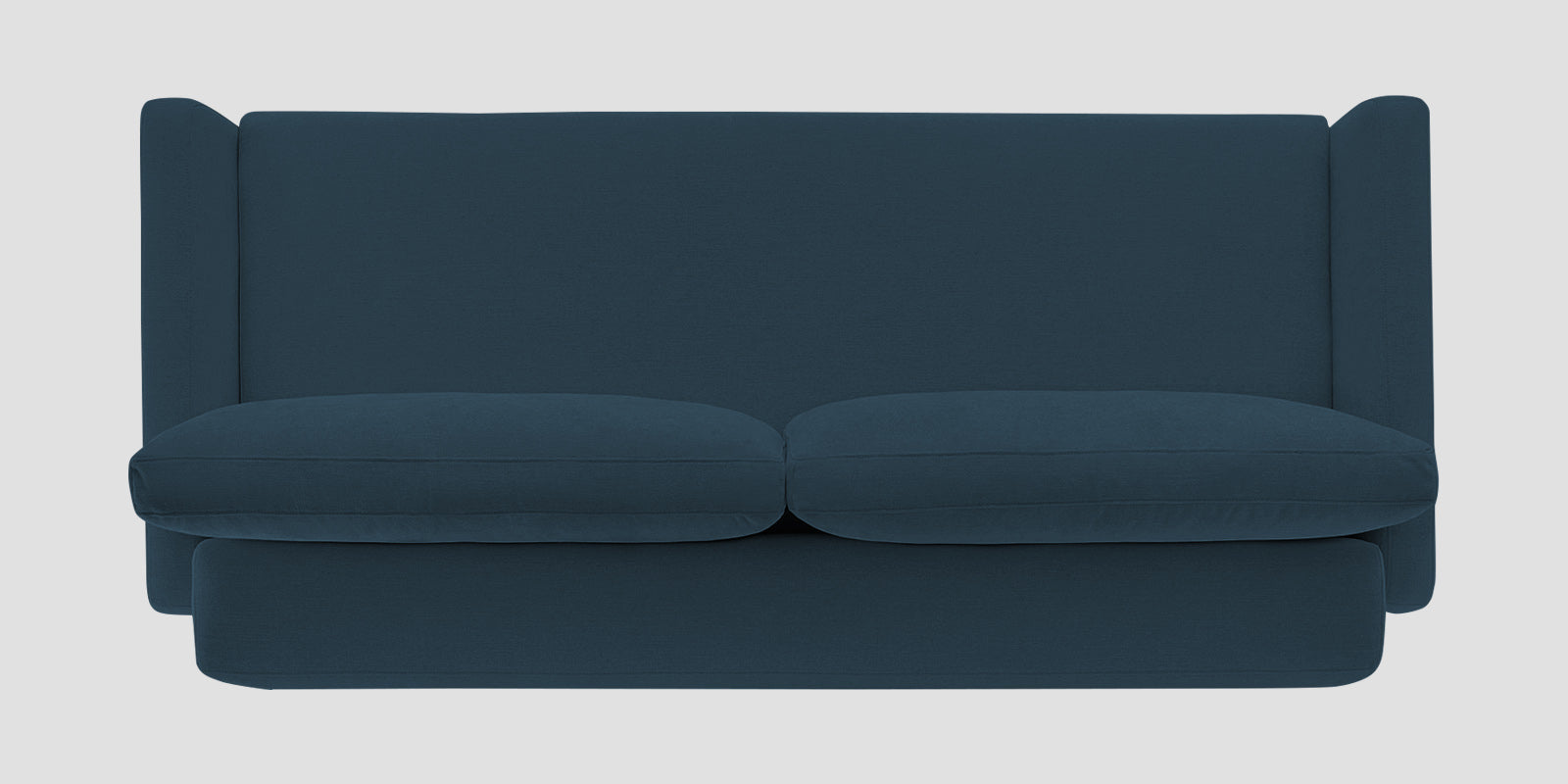 Leora Fabric 3 Seater Convertible Sofa Cum Bed In Cool Blue Colour - Febonic Living
