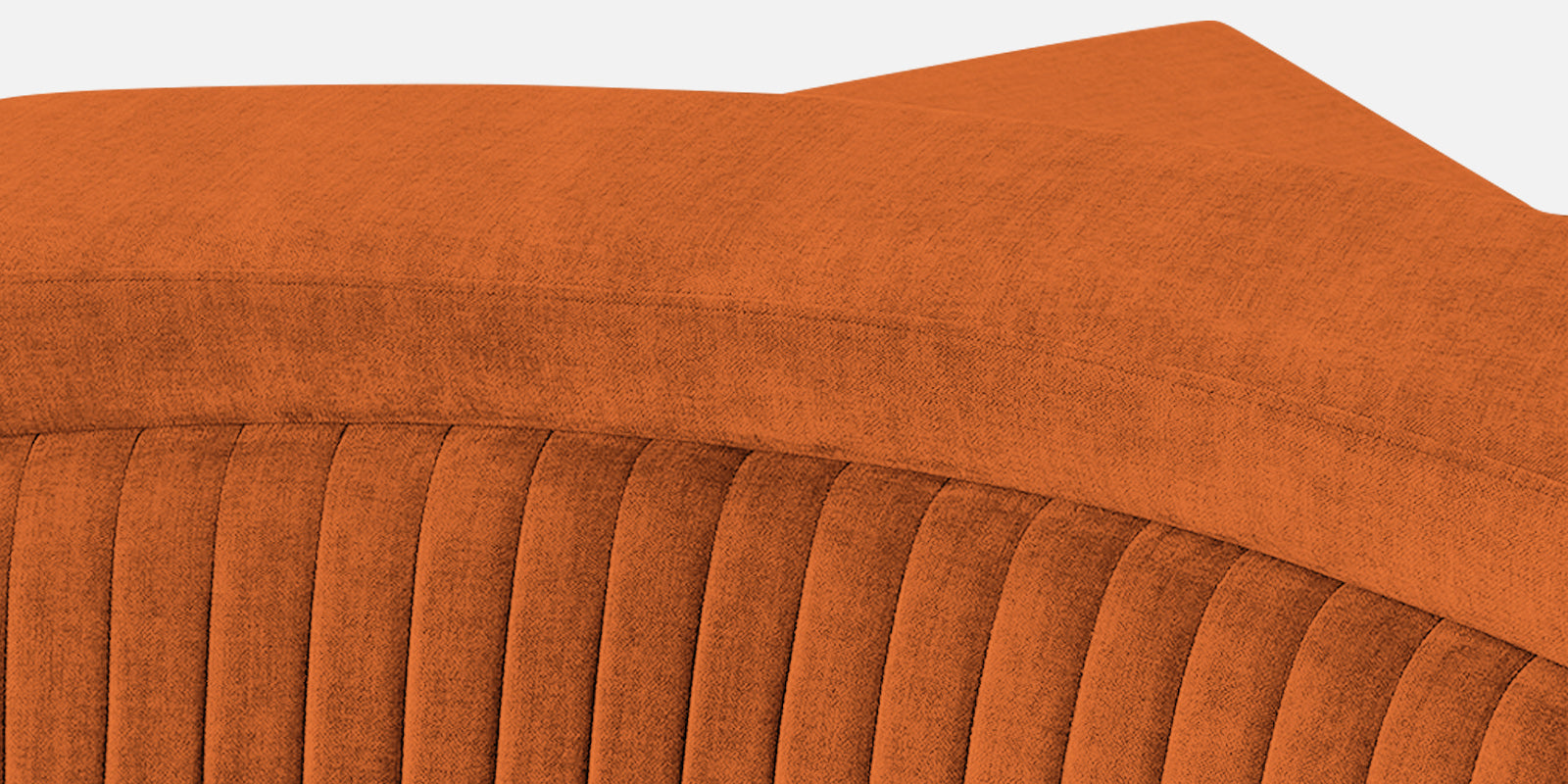 Draco Fabric 6 Seater Corner Sofa In Vivid Orange Colour