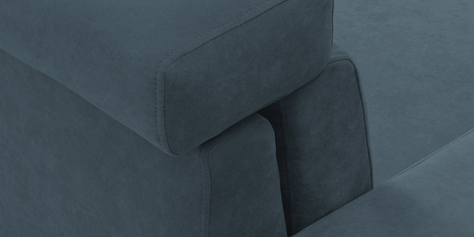 Hiro Fabric 2 Seater Sofa In Cobalt Blue Colour - Febonic Living