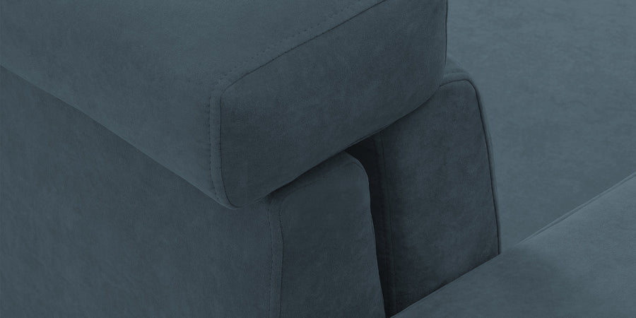 Hiro Fabric 2 Seater Sofa In Cobalt Blue Colour - Febonic Living