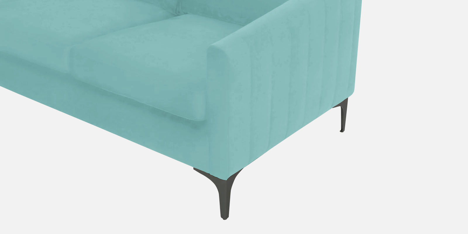 Haru Fabric RHS Sectional Sofa (2+Lounger) in Barmunda Aqua Colour