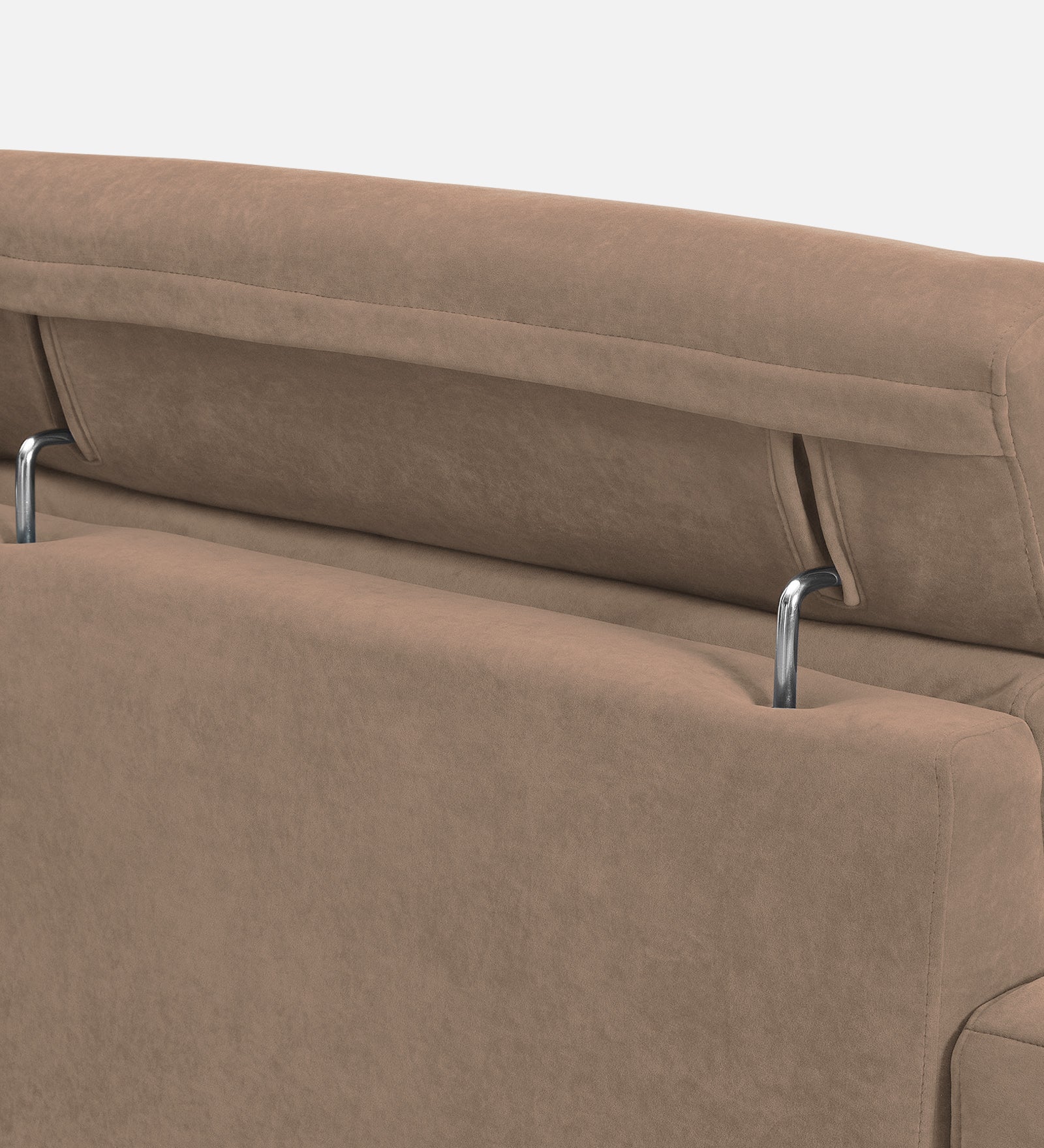 Hiro Fabric 1 Seater Sofa In  Wheat Beige Colour - Febonic Living