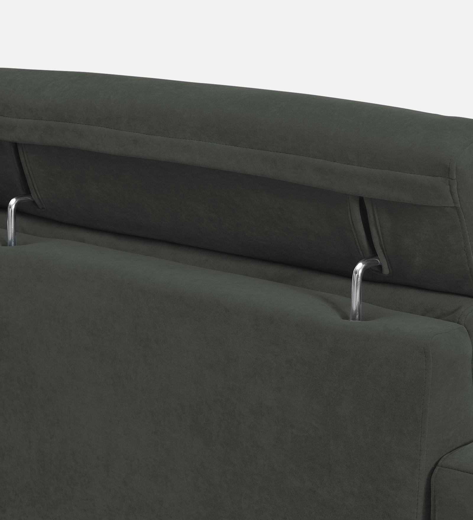 Hiro Fabric 1 Seater Sofa In  I-Land Green Colour - Febonic Living