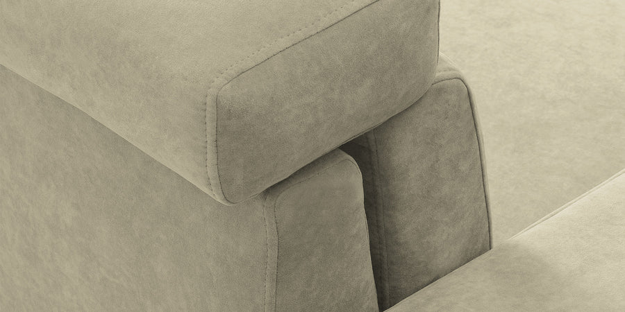 Hiro Fabric 3 Seater Sofa In Carnival Beige Colour - Febonic Living