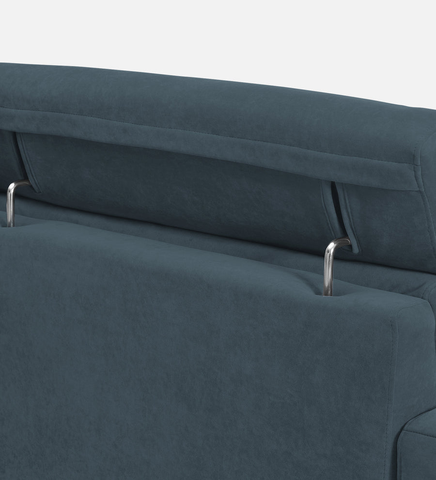 Hiro Fabric 1 Seater Sofa In Cobalt Blue Colour - Febonic Living