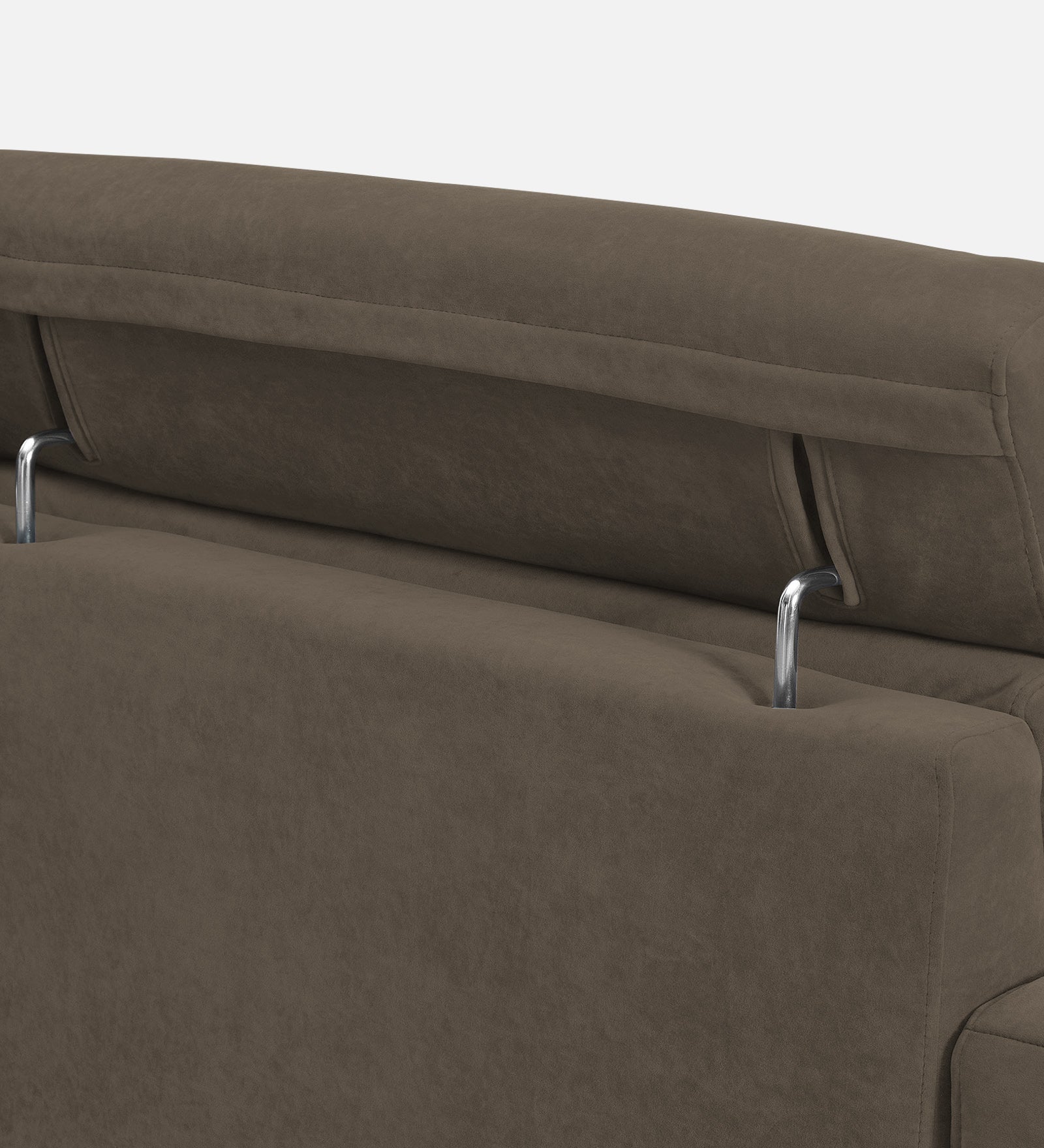 Hiro Fabric 1 Seater Sofa In  Broco Dust Colour - Febonic Living