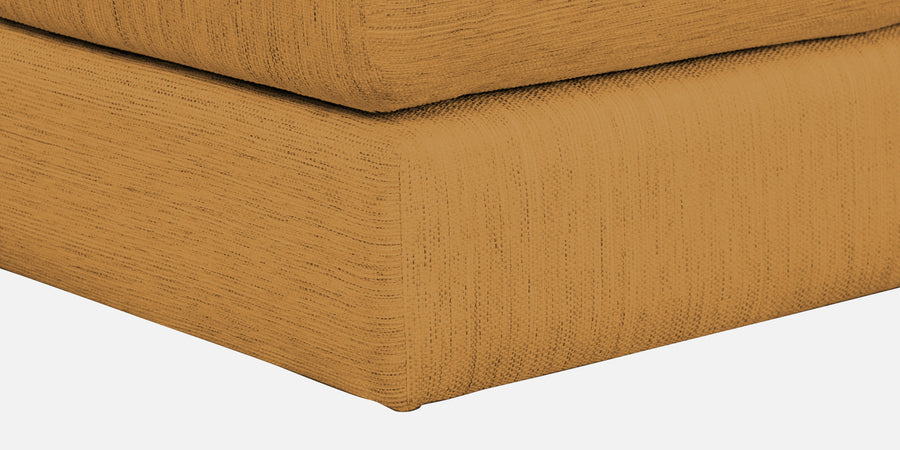 Ziggy Fabric Lhs Sectional Sofa 3 Lounger In Corn Yellow Colour - Febonic Living