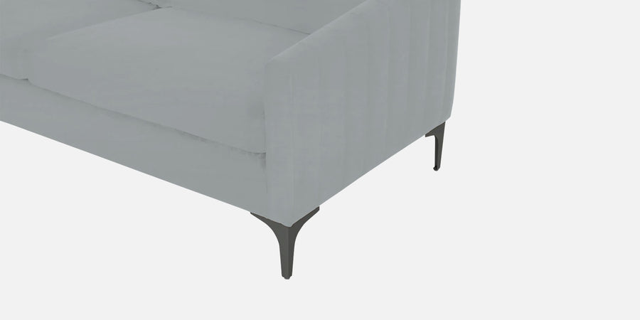 Haru Velvet 2 Seater Sofa In Pearl Grey Colour - Febonic Living
