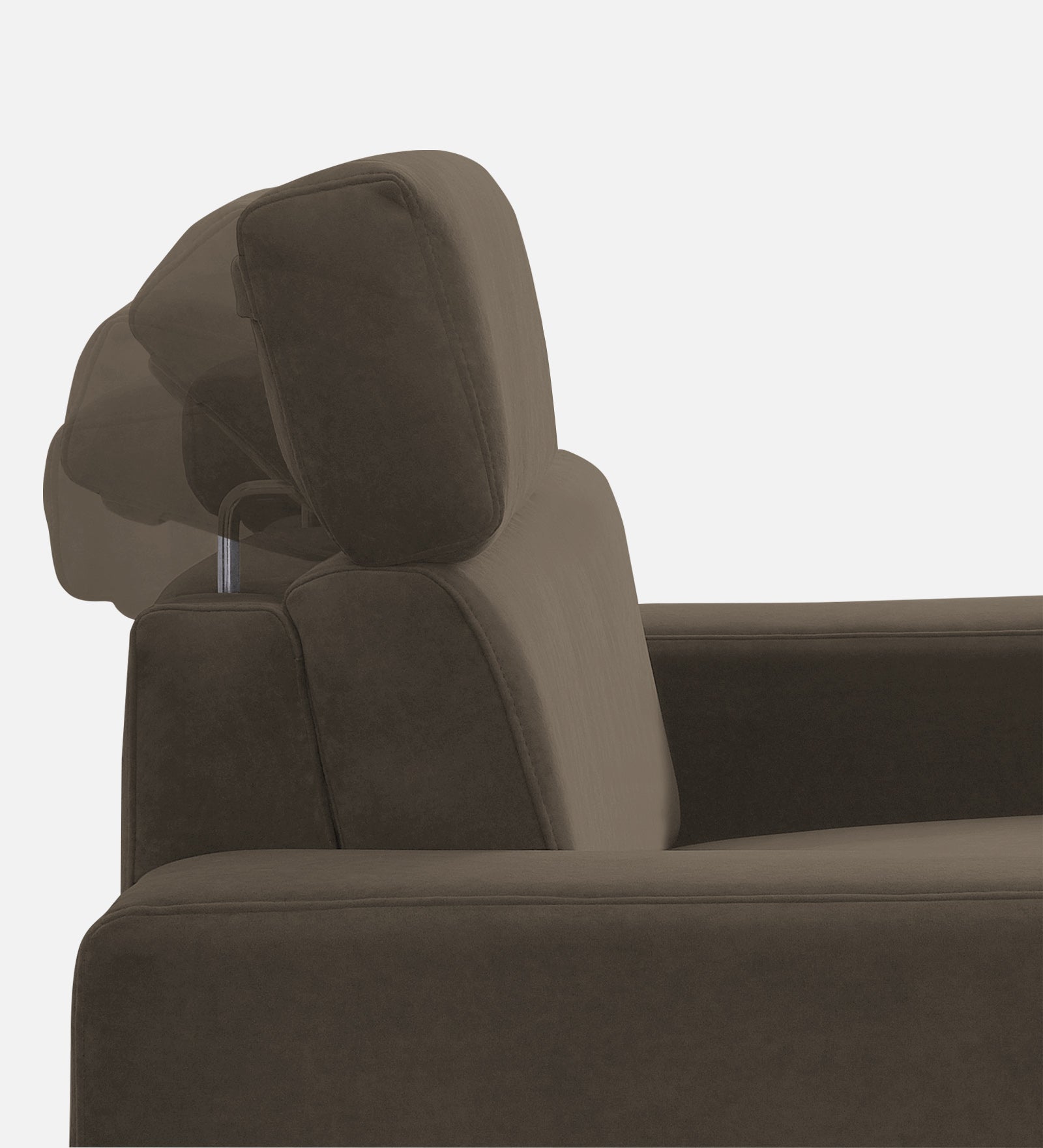 Hiro Fabric 1 Seater Sofa In  Broco Dust Colour - Febonic Living