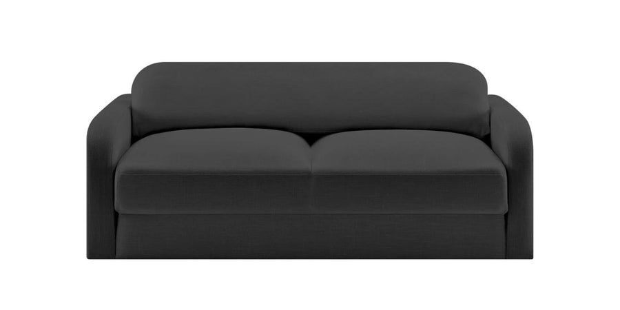 Rosa Fabric 3 Seater Foldable Sofa Cum Bed In Charcoal Grey Colour - Febonic Living