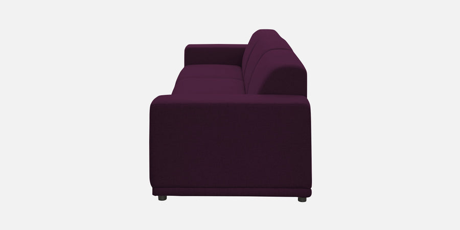 Adam Fabric Lhs Sectional Sofa 3 Ottoman Lounger In Greek Purple Colour - Febonic Living