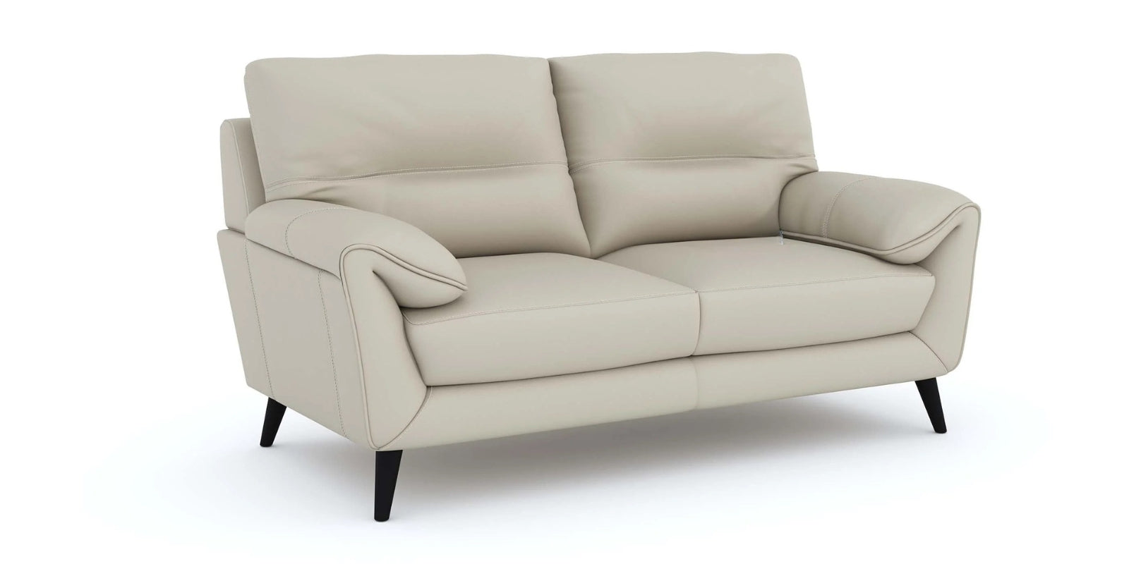 Amani Leatherette 3 Seater Sofa In Beige Colour - Febonic Living