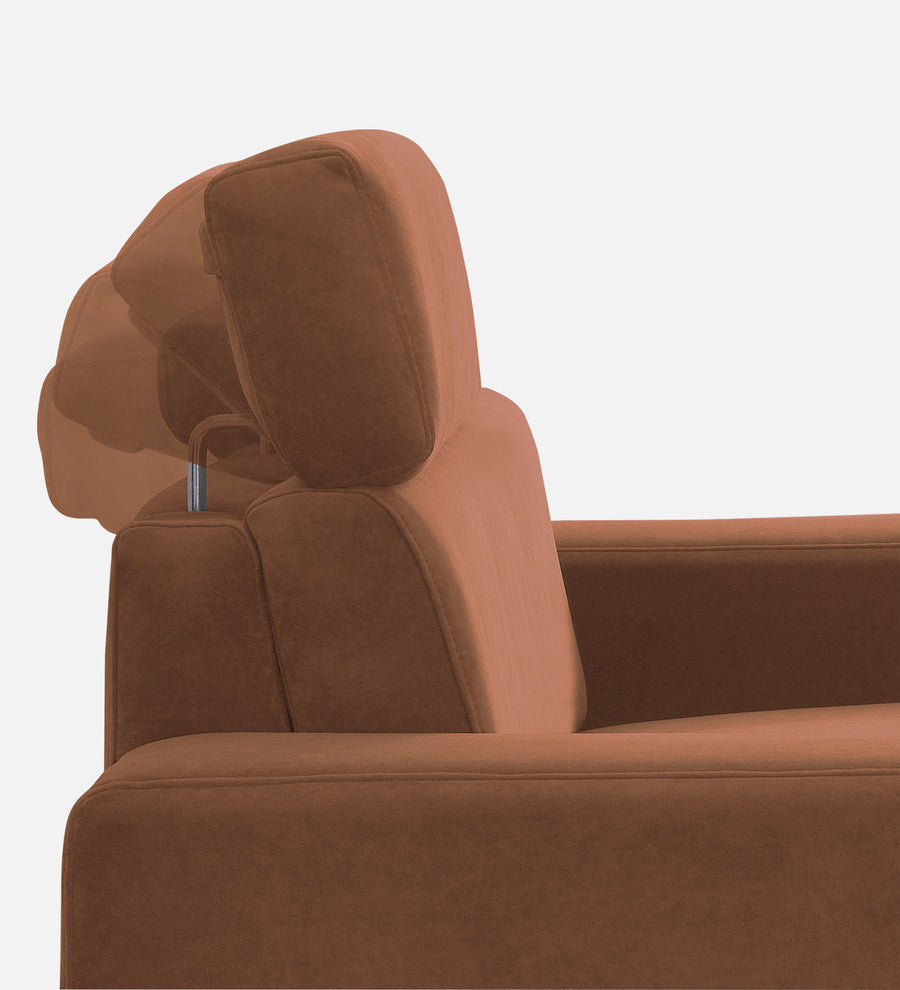 Hiro Fabric 1 Seater Sofa In Caramel Beige Colour - Febonic Living