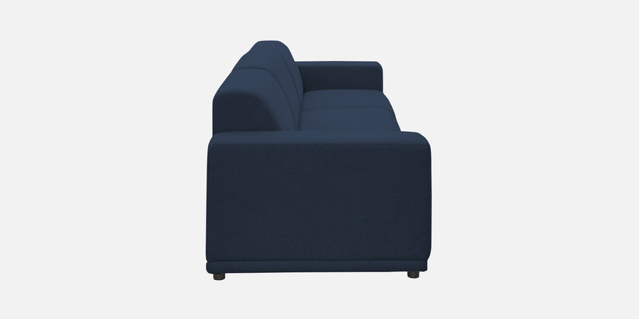 Adam Fabric Rhs Sectional Sofa 3 Ottoman Lounger In Denim Blue Colour - Febonic Living