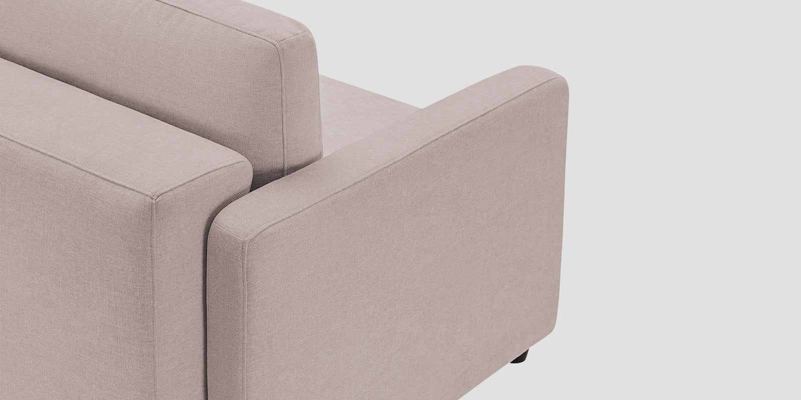 Leora Fabric 3 Seater Convertible Sofa Cum Bed In Almond Beige Colour - Febonic Living