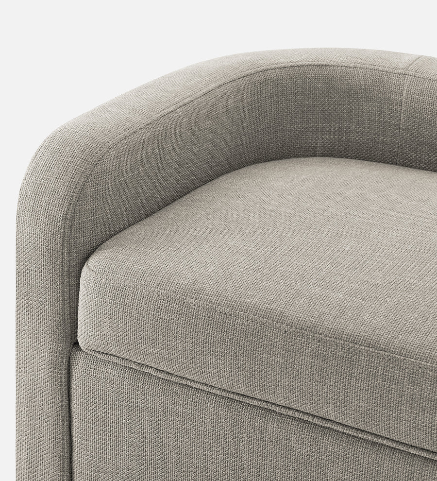 Cooper Fabric Storage Bench In Ash Grey Colour - Febonic Living
