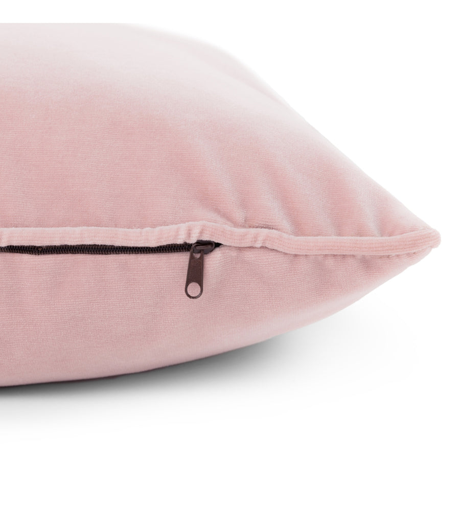Lucca Velvet 20X20 Inches Cushion Covers Pack Of 2 In Millennial Pink Colour - Febonic Living