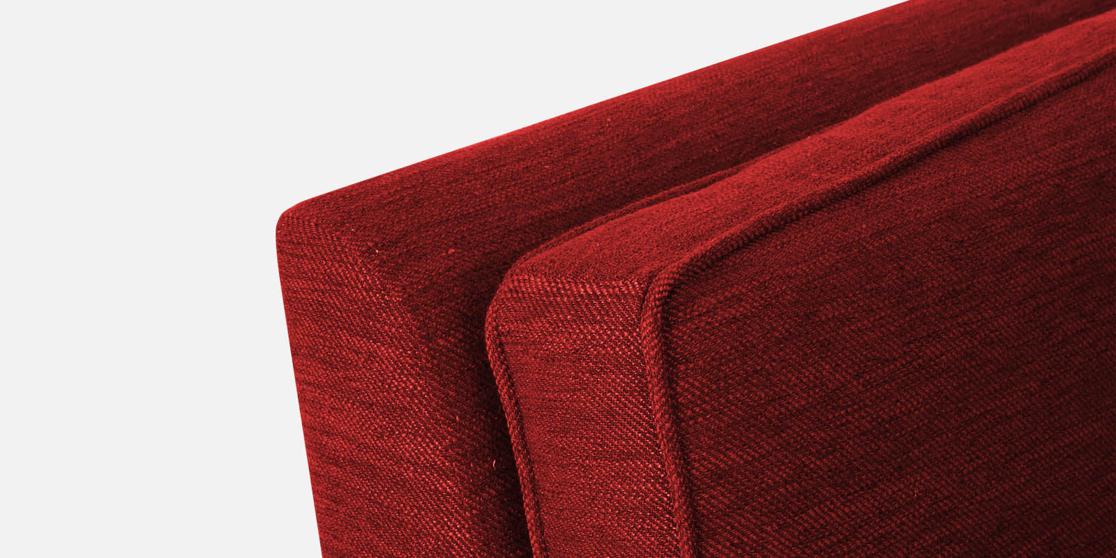 Nigar Fabric 3 Seater Sofa in Blood Maroon Colour