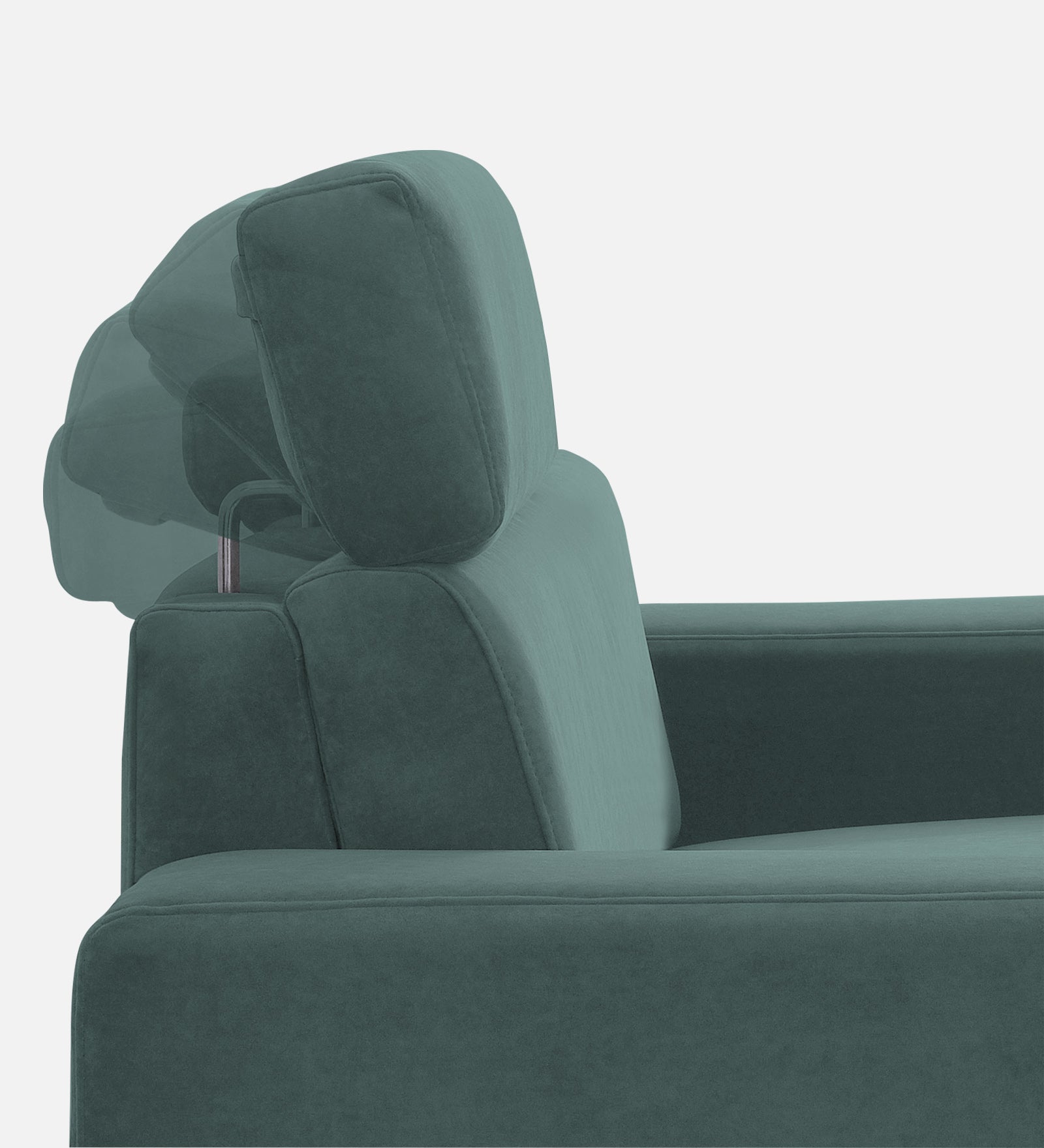 Hiro Fabric 1 Seater Sofa In  Pista Green Colour - Febonic Living