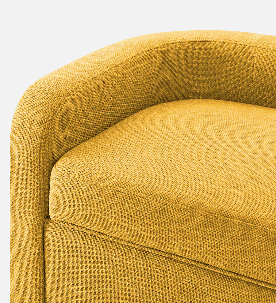 Cooper Fabric Storage Bench In Bold Yellow Colour - Febonic Living