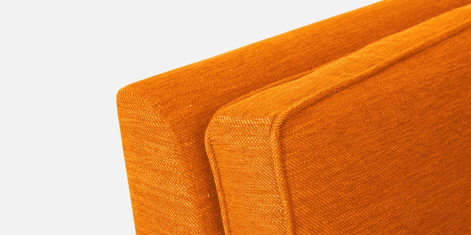 Nigar Fabric 3 Seater Sofa in Vivid Orange Colour