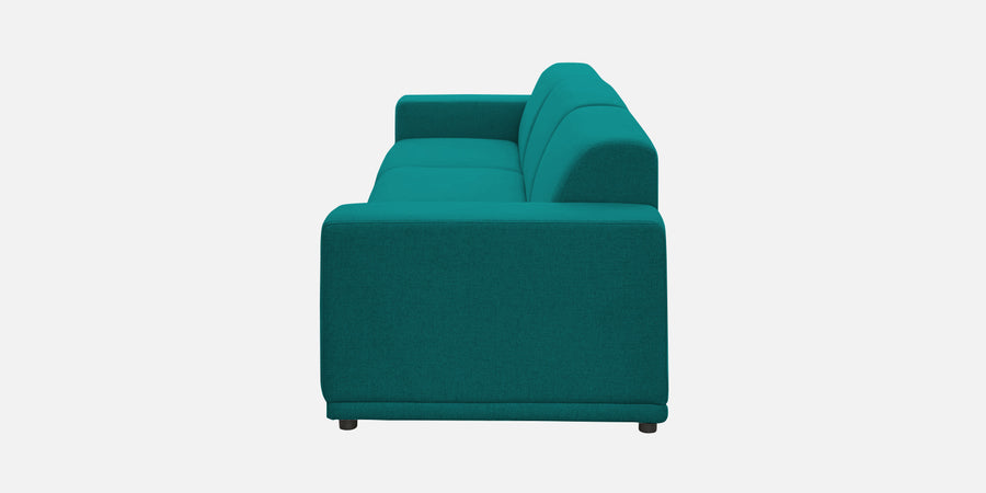 Adam Fabric Lhs Sectional Sofa 3 Ottoman Lounger In Sea Green Colour - Febonic Living