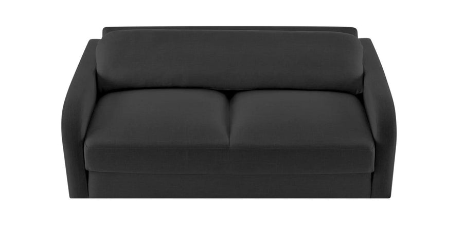 Rosa Fabric 3 Seater Foldable Sofa Cum Bed In Charcoal Grey Colour - Febonic Living