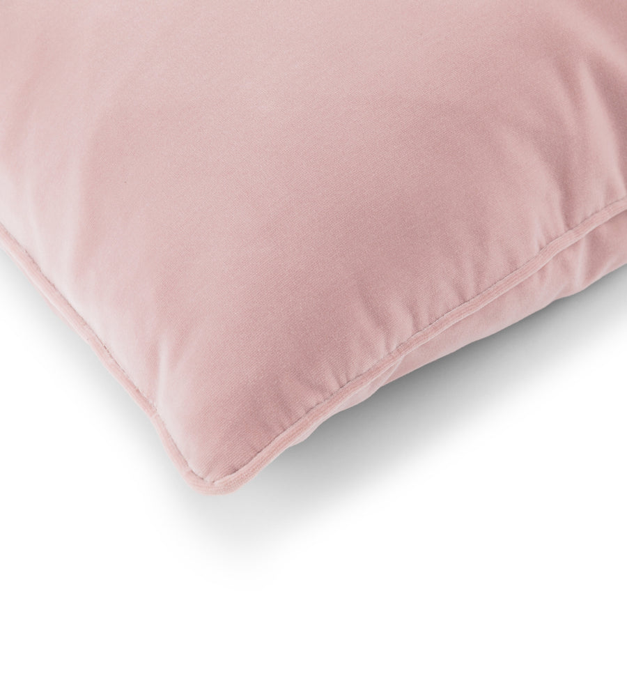Lucca Velvet 20X20 Inches Cushion Covers Pack Of 2 In Millennial Pink Colour - Febonic Living