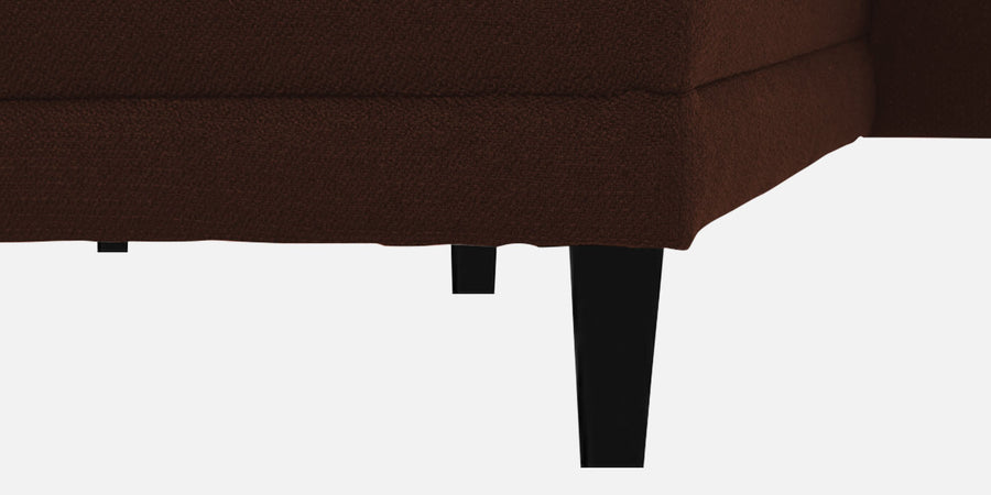 Ira Fabric Lhs 6 Seater Convertible Sofa Cum Bed In Coffee Brown Colour - Febonic Living