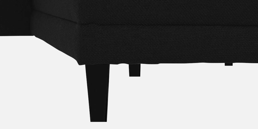 Ira Fabric Rhs 6 Seater Convertible Sofa Cum Bed In Zed Black Colour - Febonic Living