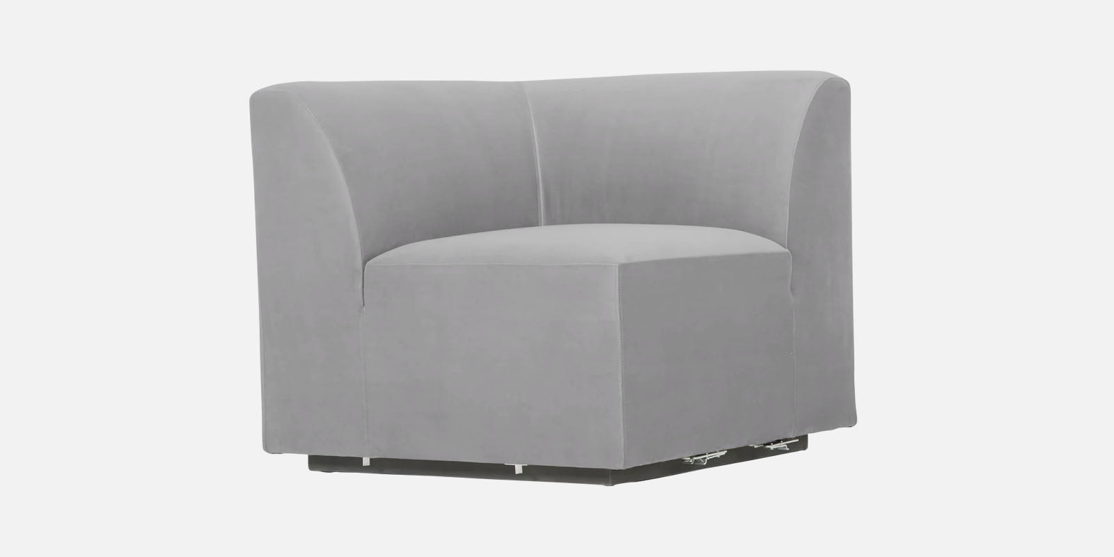 Bufa Velvet 3 Seater Sofa in Light Grey Colour