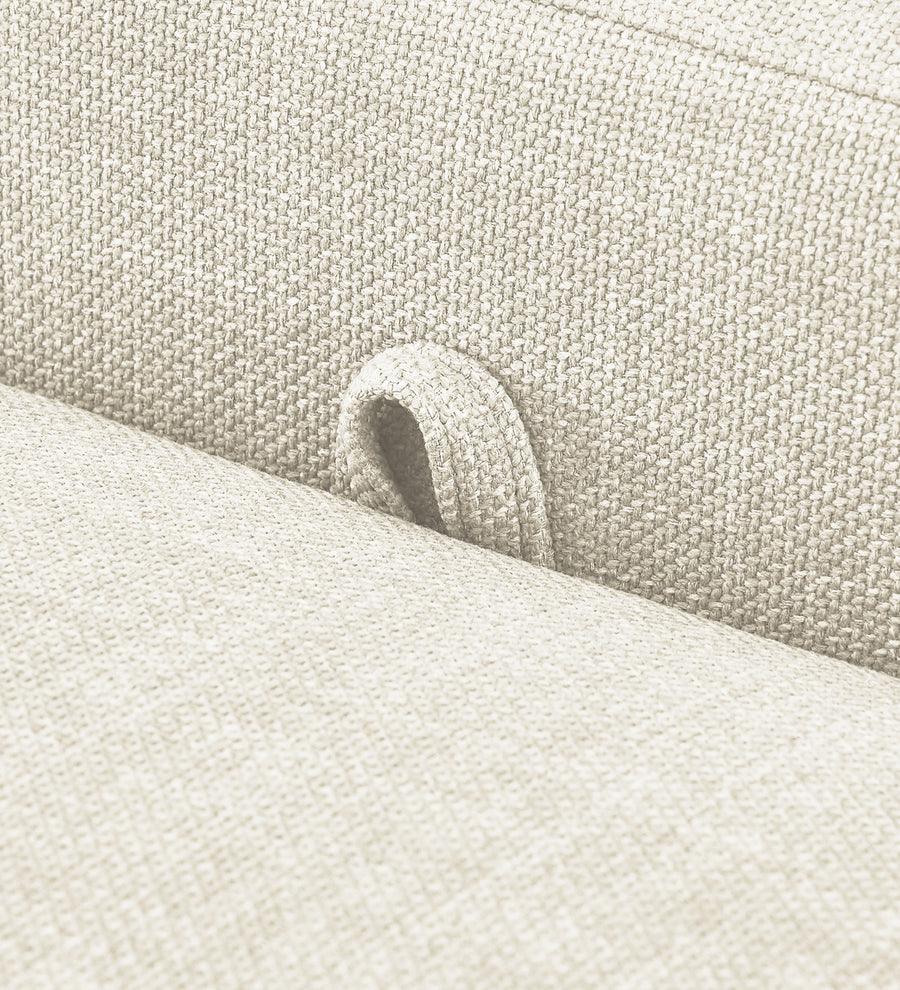 Cooper Fabric Storage Bench In Ivory Cream Colour - Febonic Living