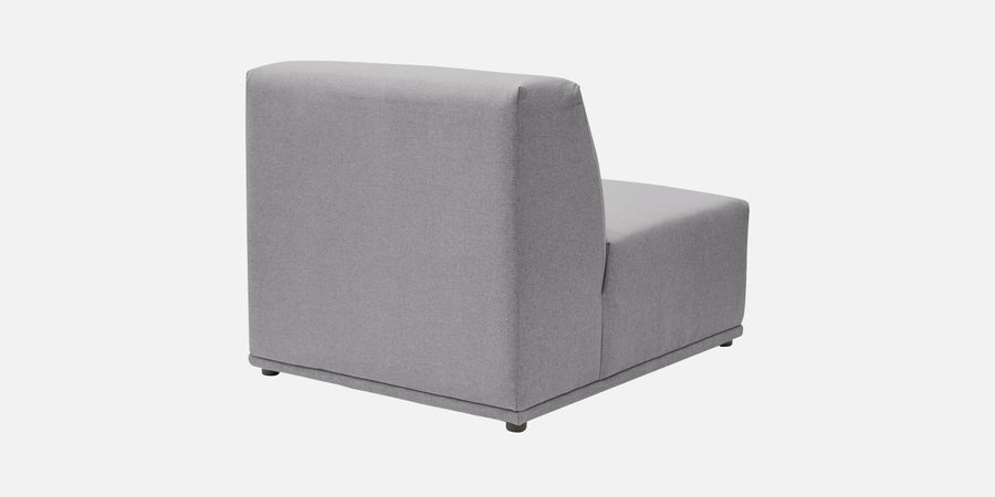 Adam Fabric Lhs Sectional Sofa 3 Ottoman Lounger In Lit Grey Colour - Febonic Living