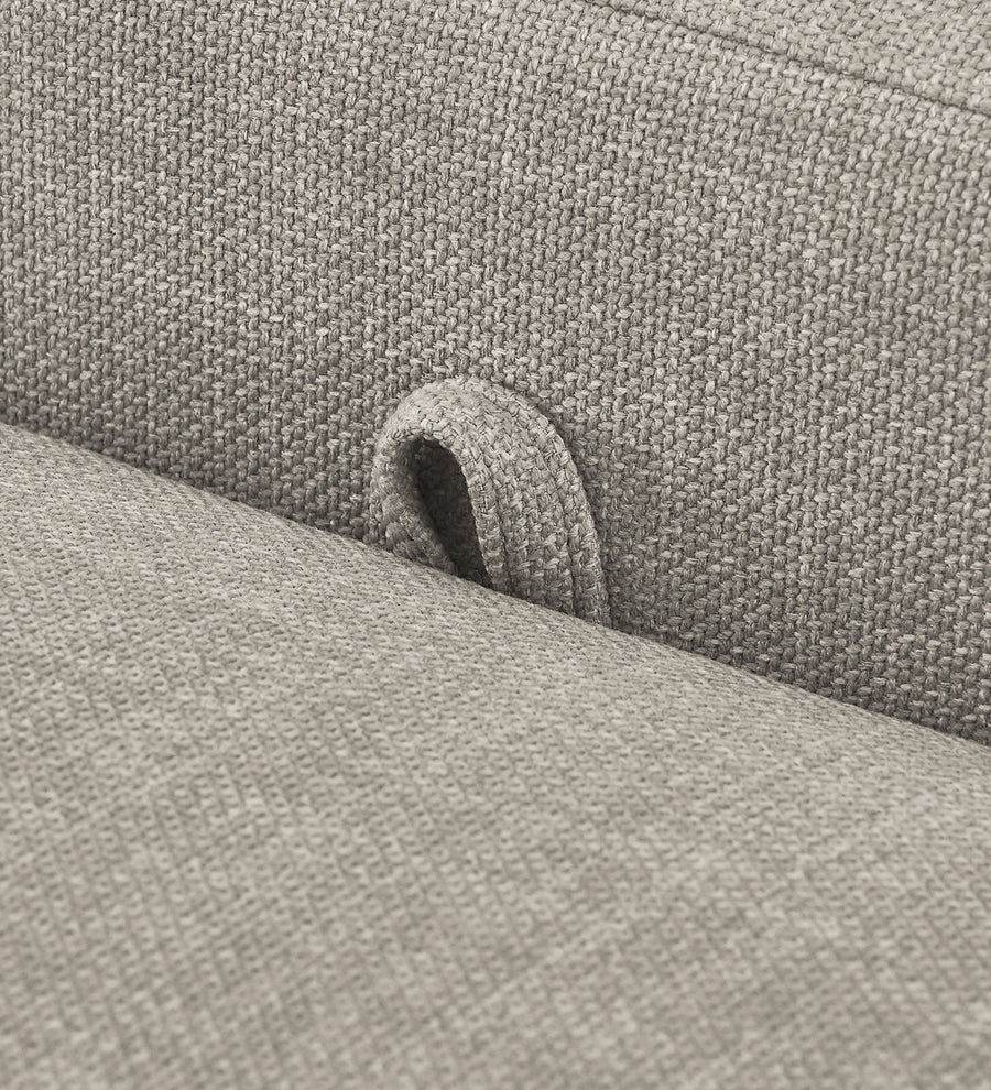Cooper Fabric Storage Bench In Ash Grey Colour - Febonic Living