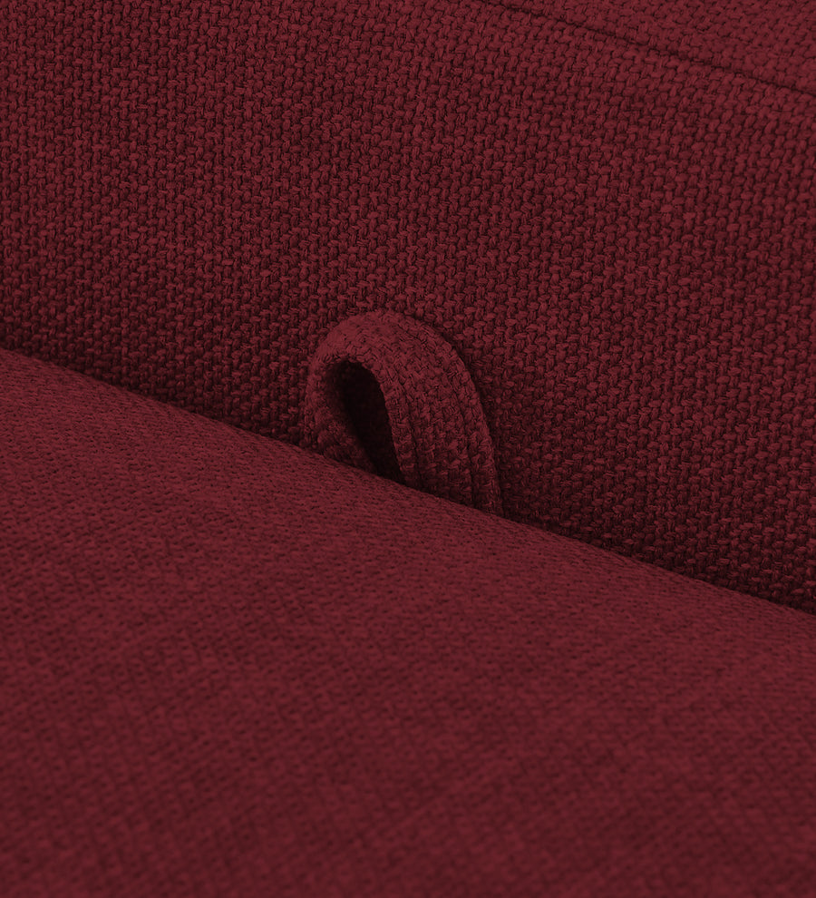 Cooper Fabric Storage Bench In Blood Maroon Colour - Febonic Living