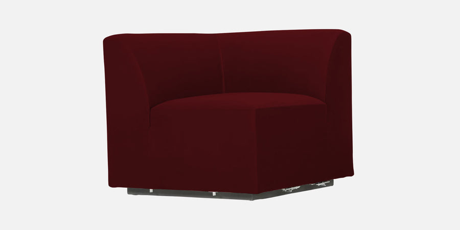 Bufa Velvet 2 Seater Sofa In Dark Maroon Colour - Febonic Living