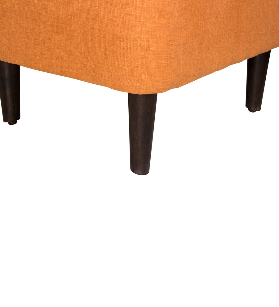 Lola Fabric Slipper Chair In Vivid Orange Colour - Febonic Living