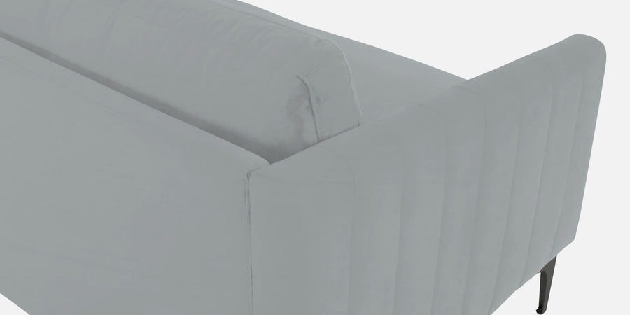 Haru Velvet 2 Seater Sofa In Pearl Grey Colour - Febonic Living