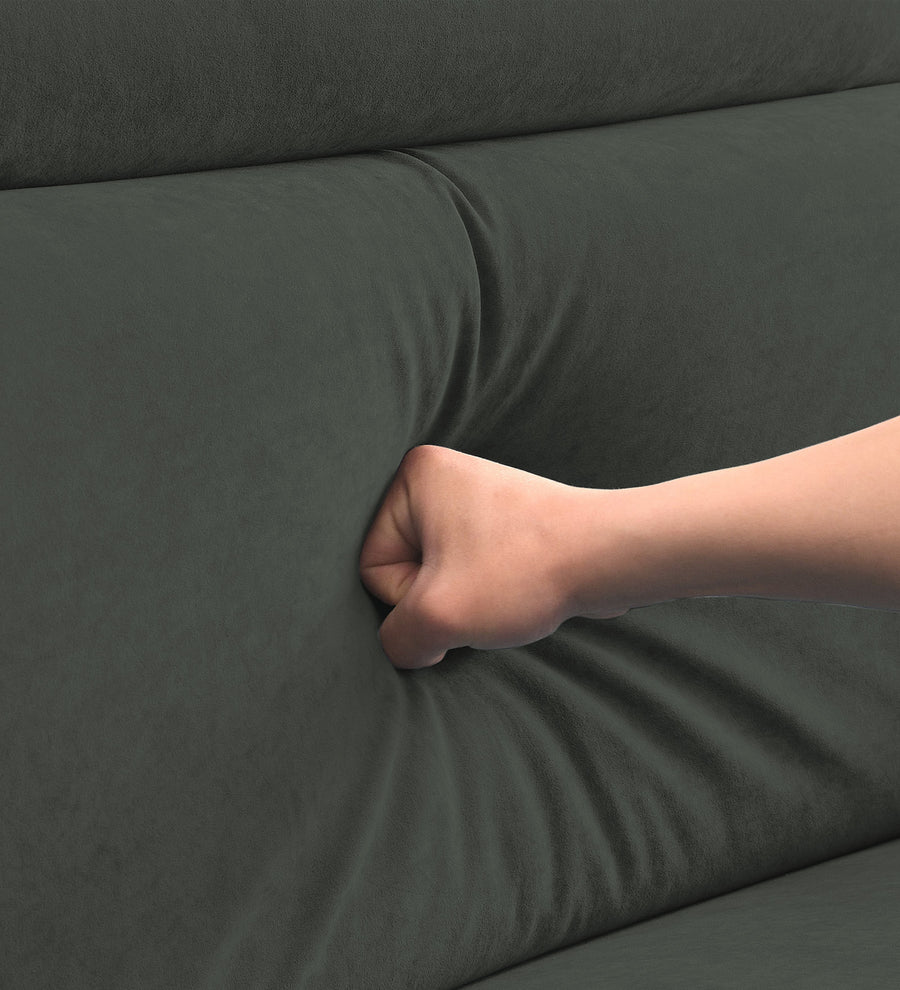 Hiro Fabric 1 Seater Sofa In I Land Green Colour - Febonic Living