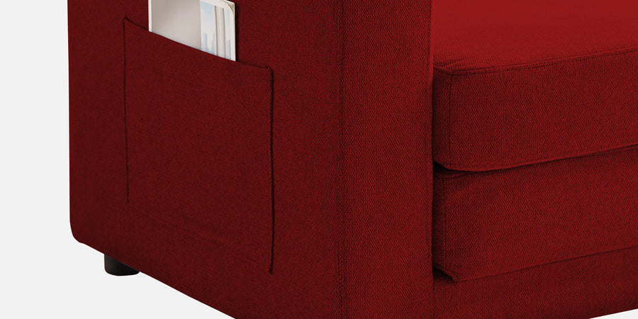 Roman Fabric 3 Seater Foldable Sofa Cum Bed Inin Blood Maroon Colour With Usb Port - Febonic Living
