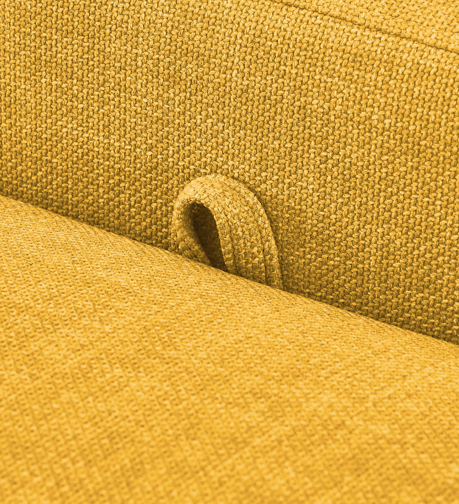 Cooper Fabric Storage Bench In Bold Yellow Colour - Febonic Living