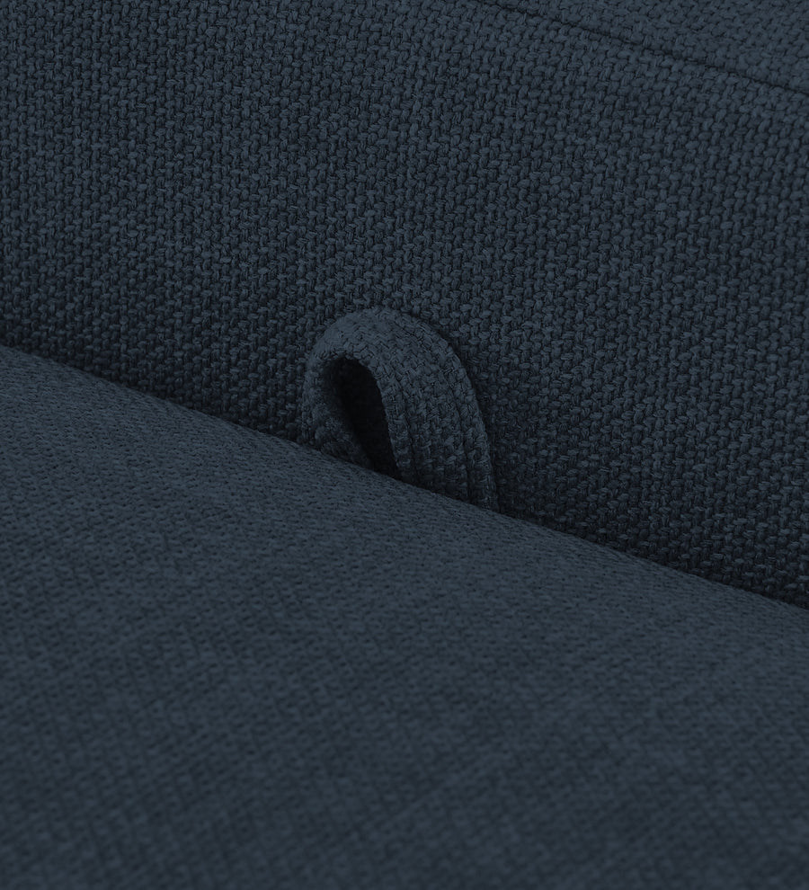 Cooper Fabric Storage Bench In Denim Blue Colour - Febonic Living