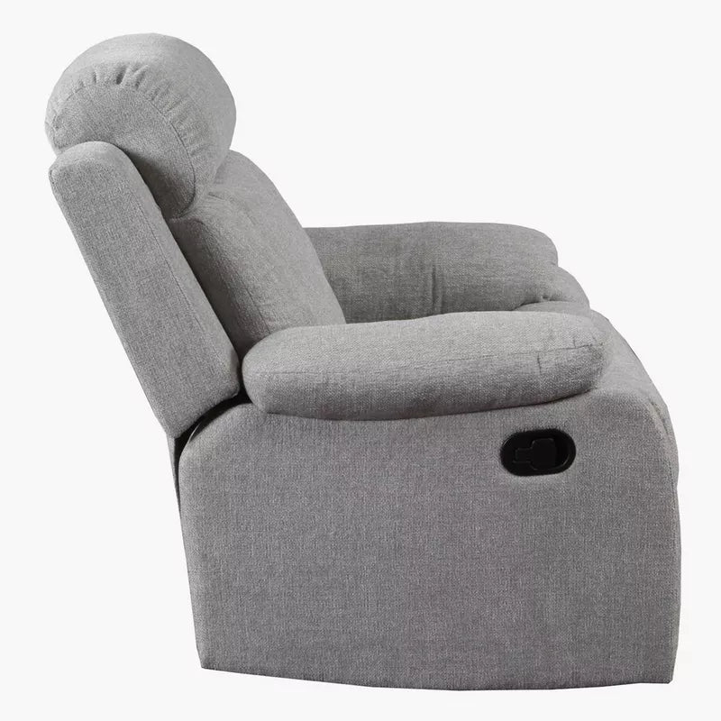 Jade Fabric Manual 1 Seater Recliner In Lit Grey Colour