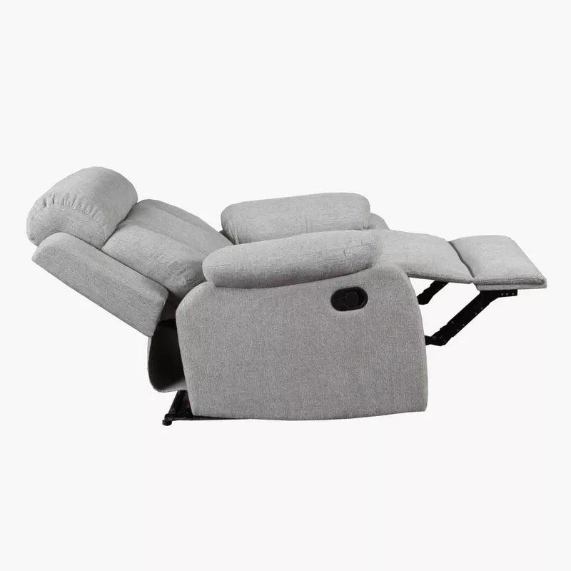 Jade Fabric Manual 1 Seater Recliner In Lit Grey Colour